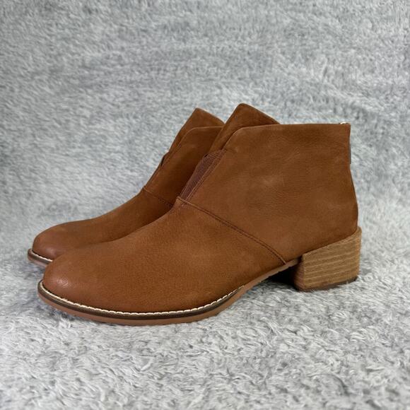 Softwalk Tilden Ankle Boots Women's Brown Leather Booties Size 8 M - Picture 7 of 9